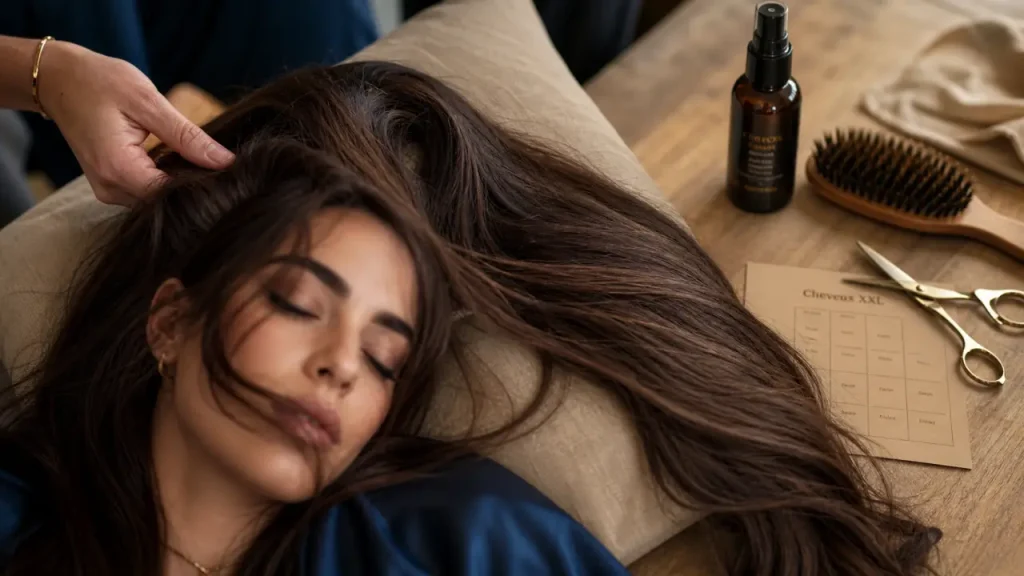 Cheveux très longs : entretien matière XXL