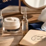 Coup d éclat : soins cosmétiques, sérum transparent et crème