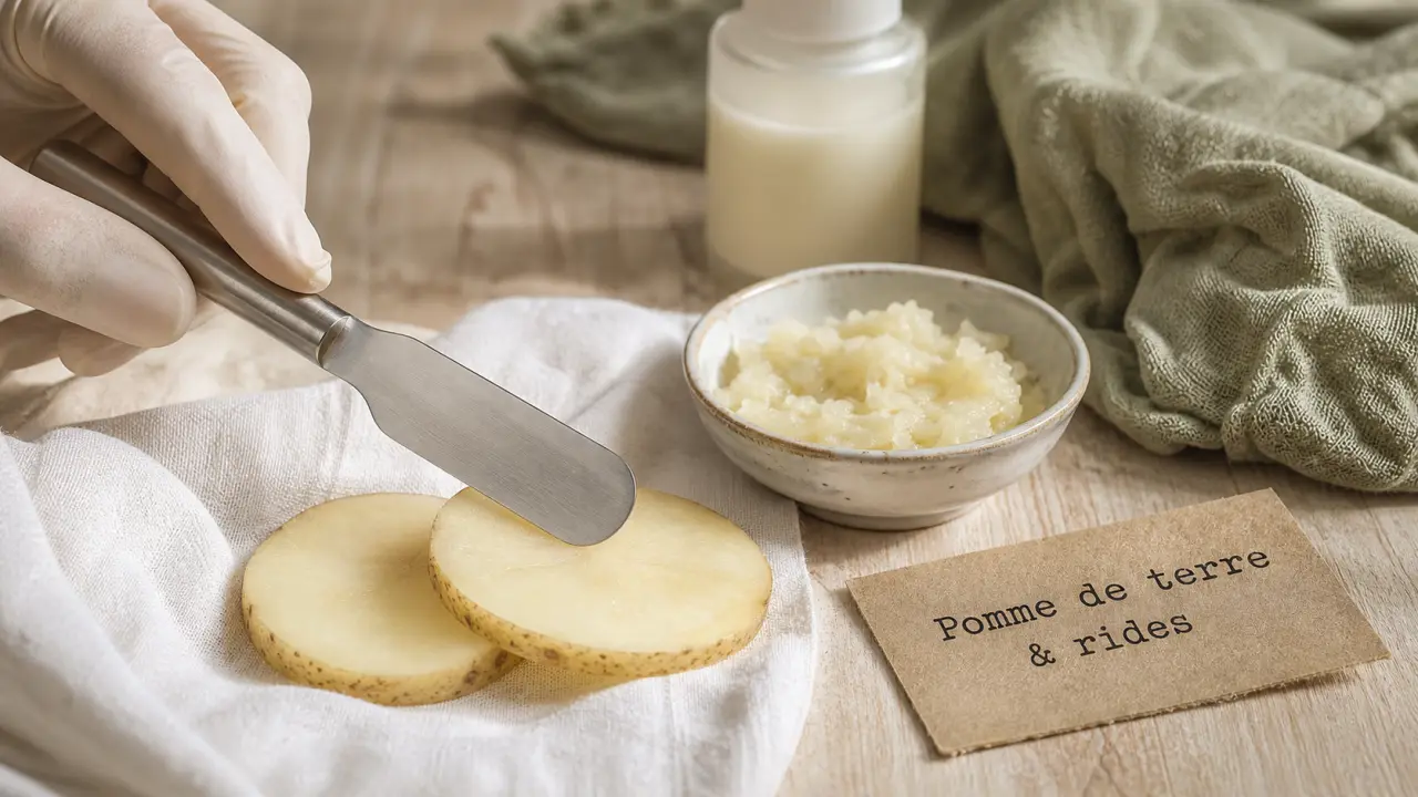 Pomme de terre visage rides : l’effet lissant