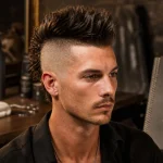 Coupe de cheveux crete : crête iroquoise, crête espagnole ou mulet
