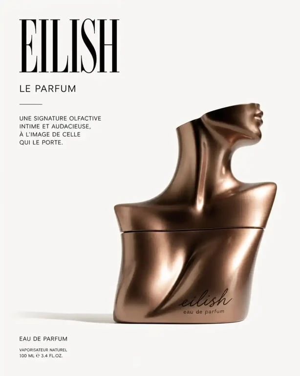 Flacon de parfum Billie Eilish au design sculptural inspiré du corps