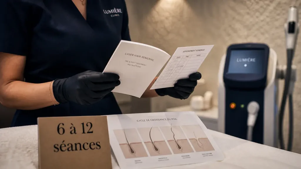 Épilation laser combien de séance : 6 à 12