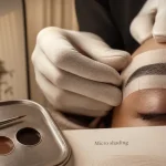 Micro shading pour sourcils poudrés et denses sans trait poil à poil