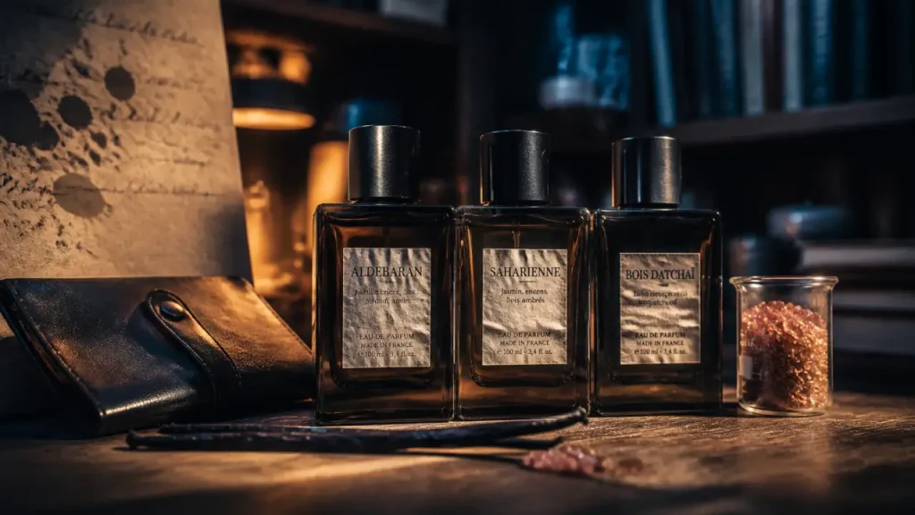 Parfum d'empire : flacons niche, verre fumé et collections