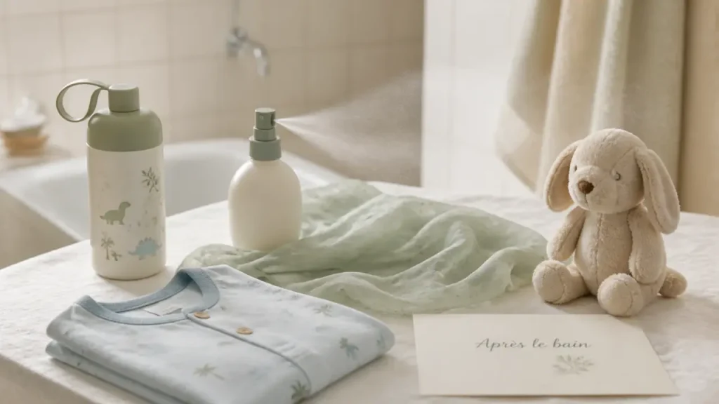 Parfum enfant sans alcool, brume douce après le bain