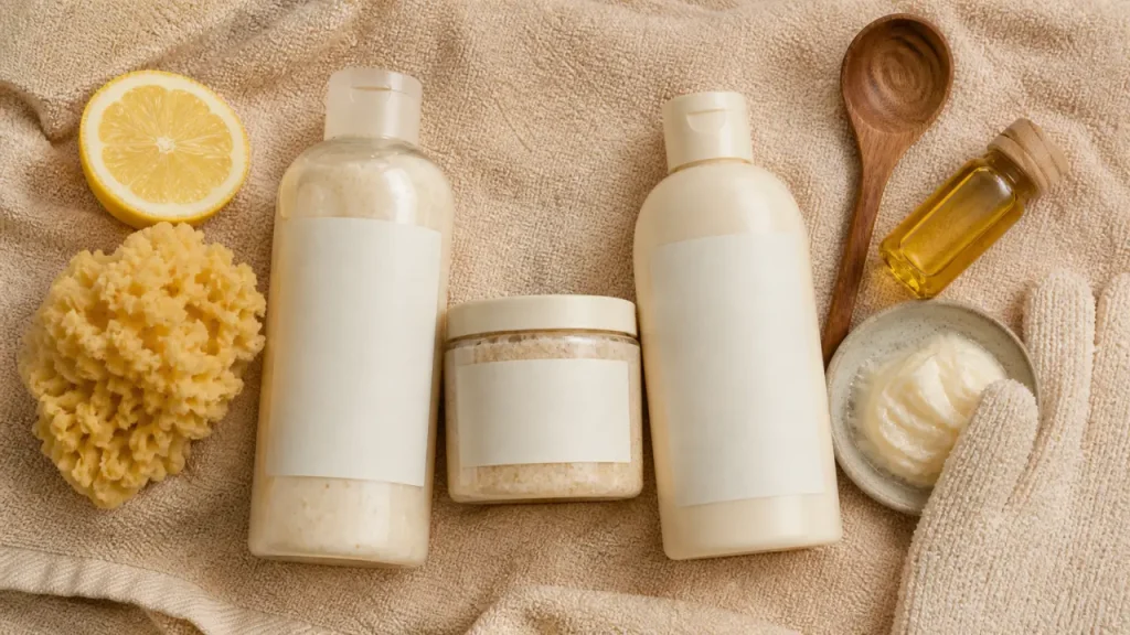 Soin corps : gel douche, gommage et lait hydratant
