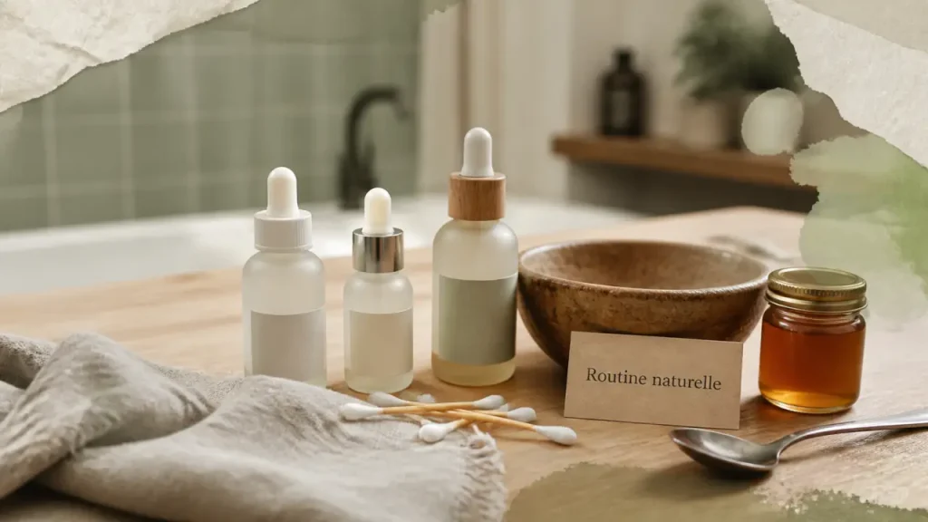 Soins naturels pour le visage : routine 5 étapes, argile et miel