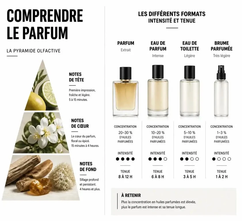 Parfum Yves Rocher : pyramide olfactive et formats à comparer