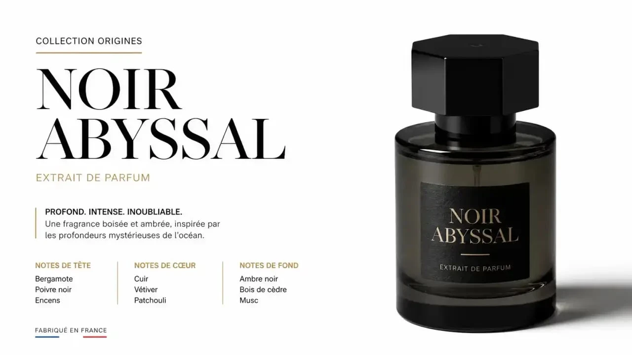 Flacon iconique du parfum La Nuit de l'Homme d'Yves Saint Laurent