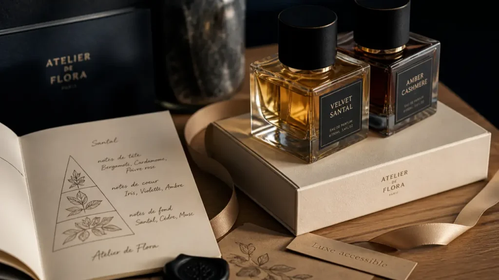Mauboussin parfum : 6 fragrances, flacons de parfum luxe sur coiffeuse