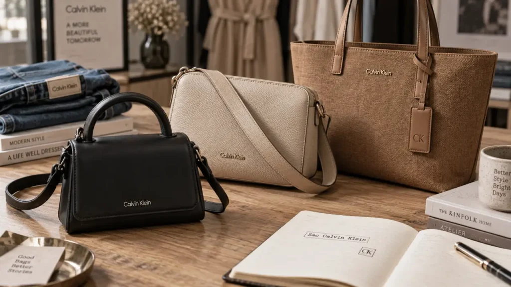 Sac Calvin Klein femme : le bon format entre cabas trop lourd et mini sac inutile